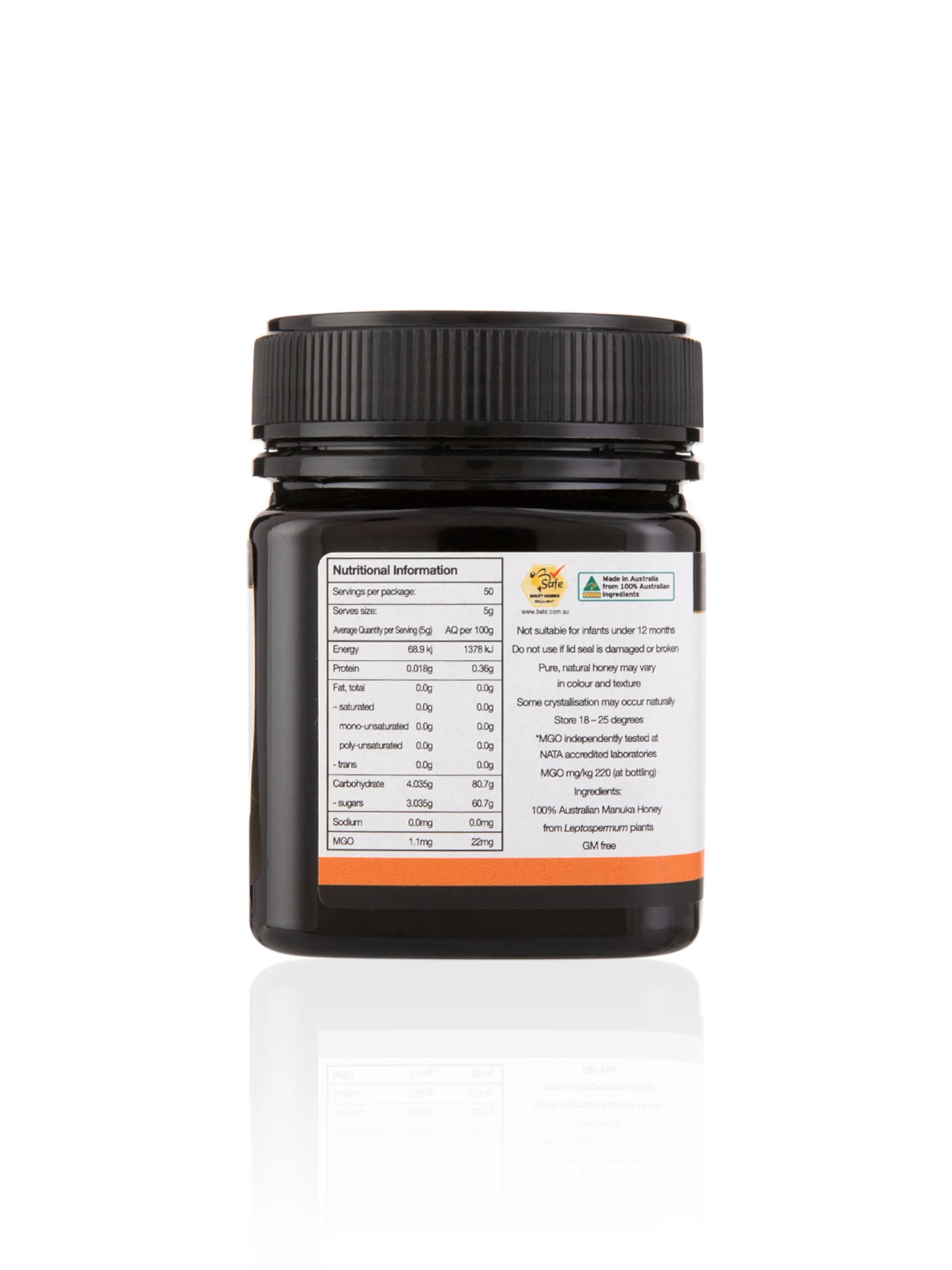 Australian Manuka Honey 220+ Mgo - 500gr