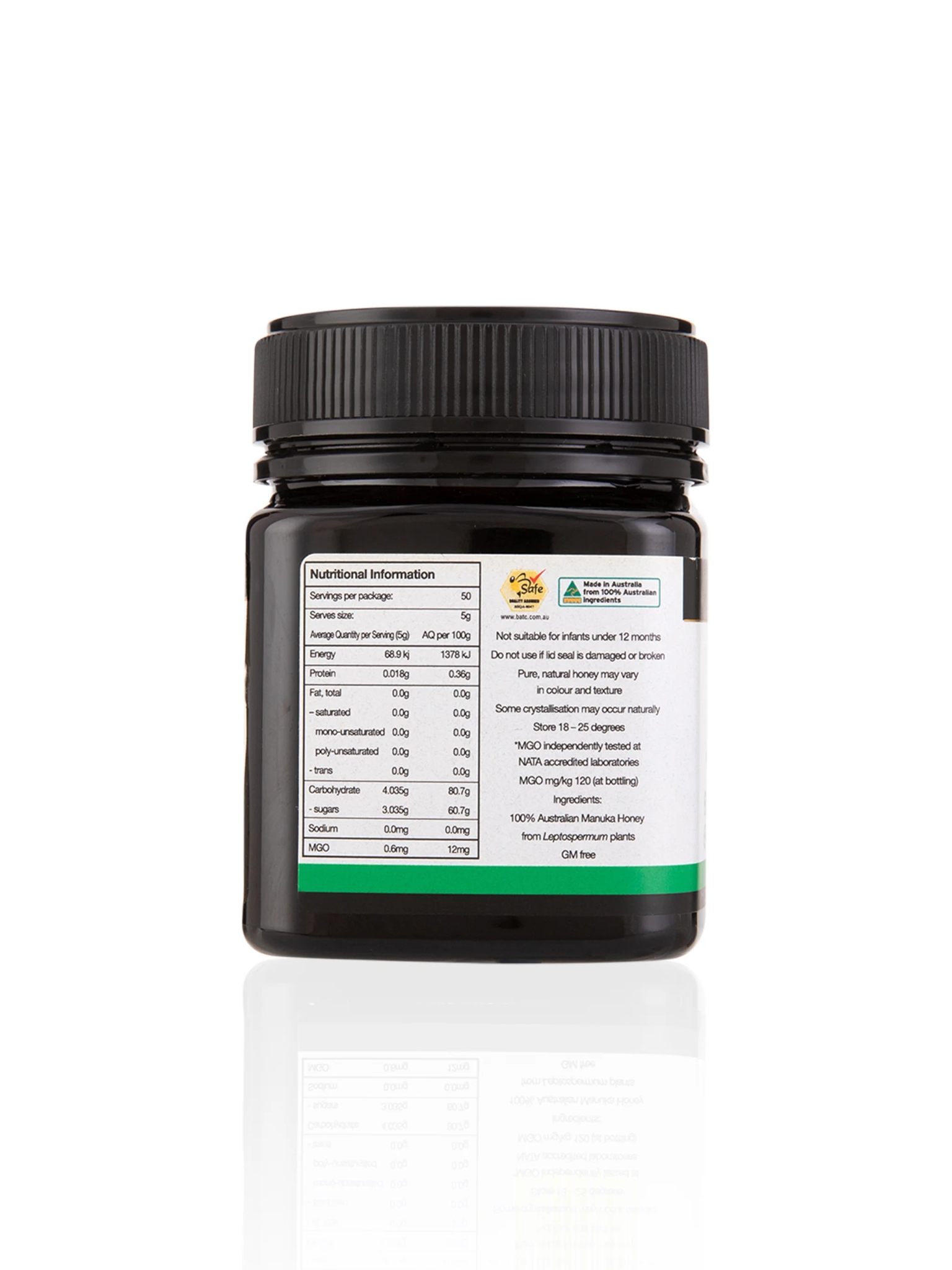 Australian Manuka Honey 120+ Mgo - 500gr