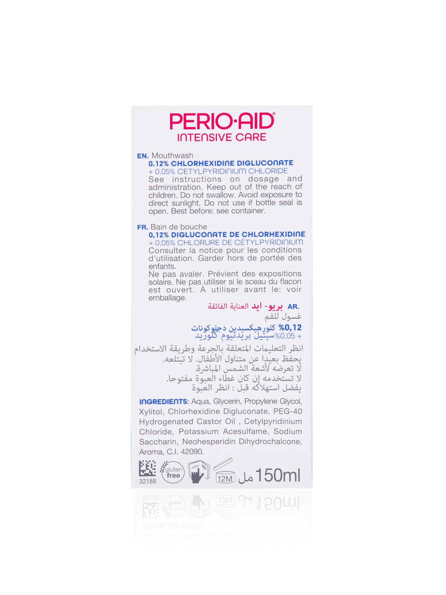 Perio-Aid Intensive Care Mouthwash - 150ml