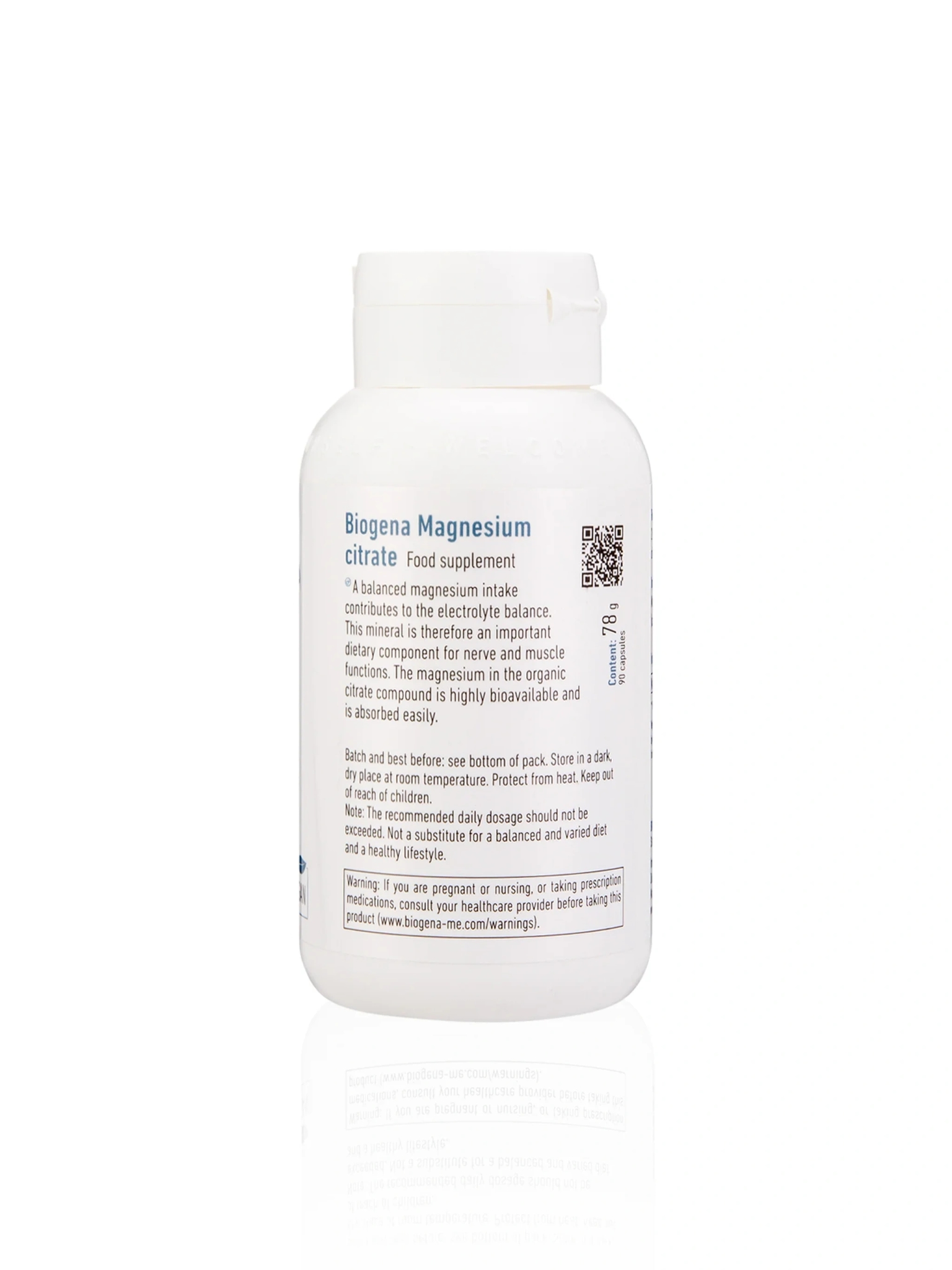 Magnesium Citrate
 - 90 Capsules