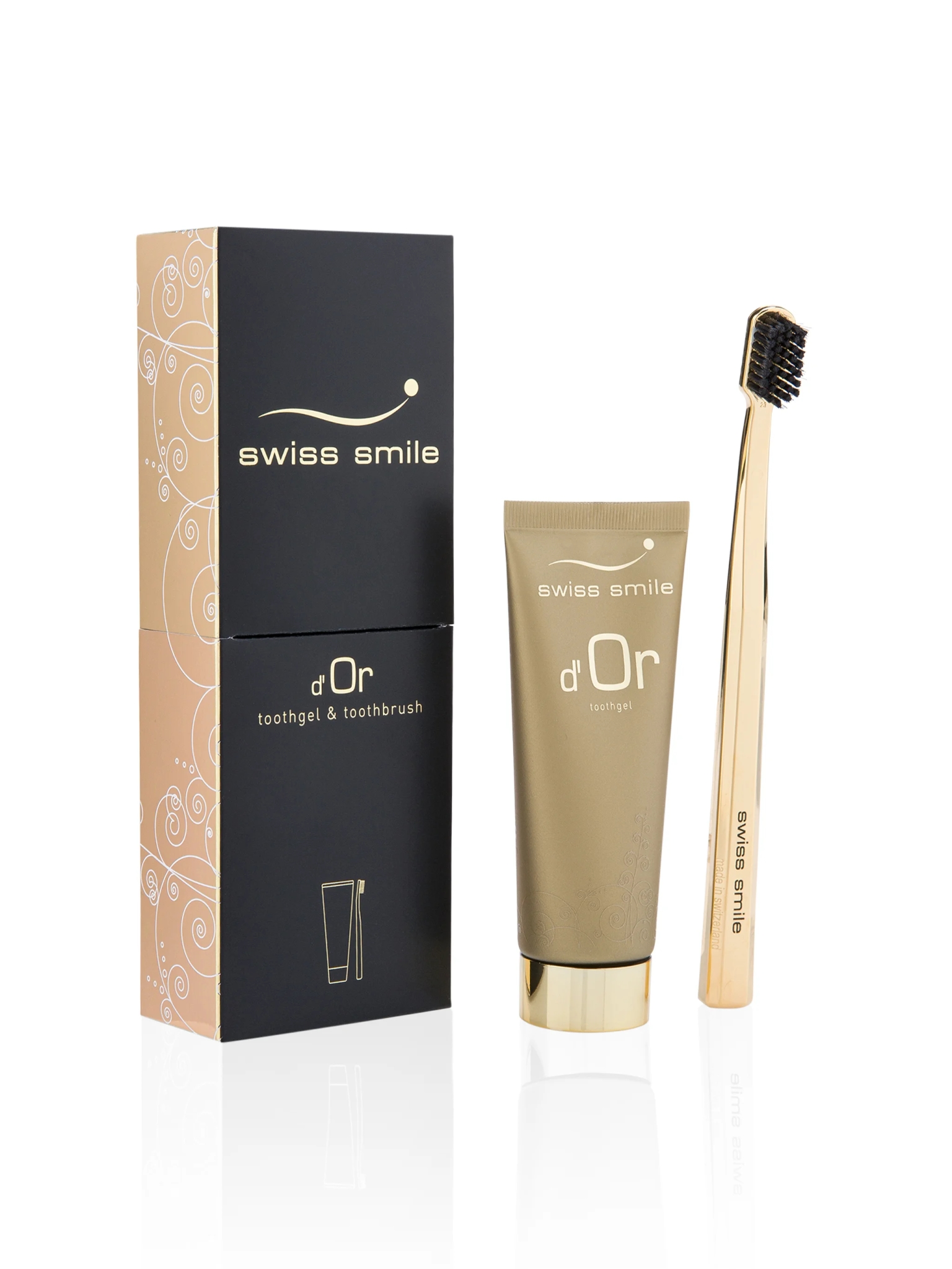 D'Or Golden Set Toothpaste & Toothbrush - undefined