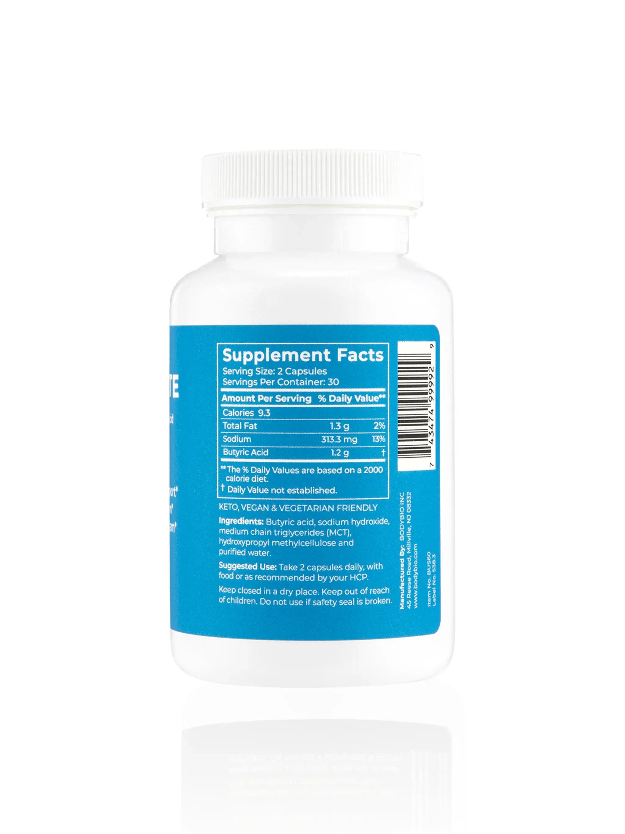 Butyrate Sodium - 60 capsules